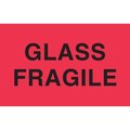 Decker Tape Products Label, DL2442, GLASS FRAGILE, 3" X 5" DL2442